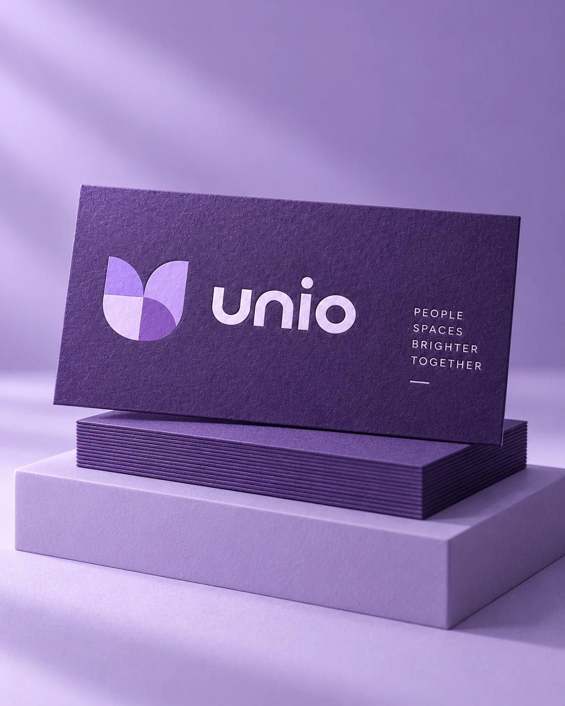 Unio business card — fictional client concept